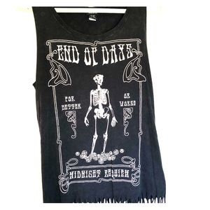 Torrid skeleton tank top, fringe bottom, Size 0